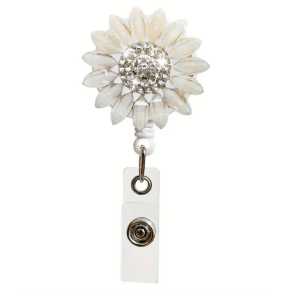 Sunflower Badge Retractable Lanyard Reel - Picture 7 of 7